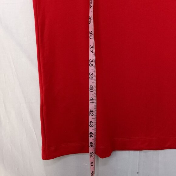 Reformation Harlyn Knit Dress Size Small Midi Leg Slit Cap Sleeve Red Open Back - Picture 6 of 13